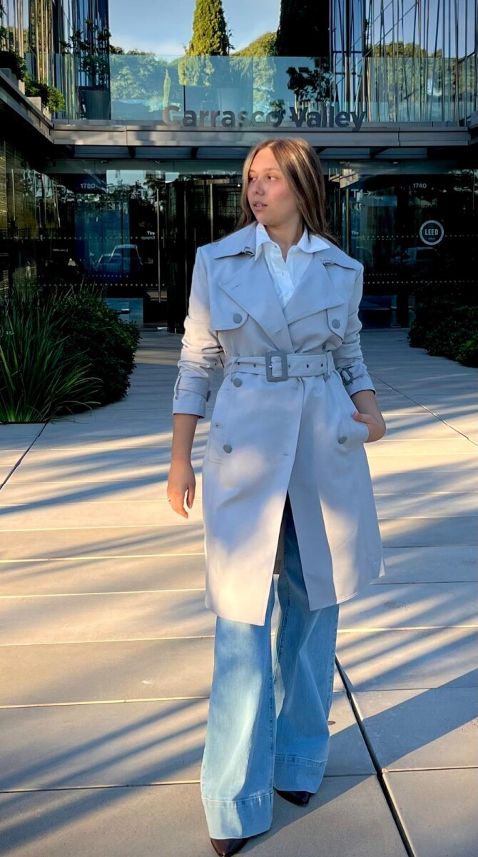 Trench Simone - Gris 