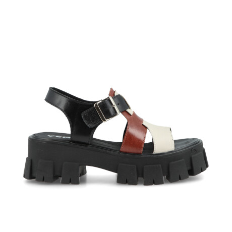 SANDALIAS VENET - CUERO RIA MARRON