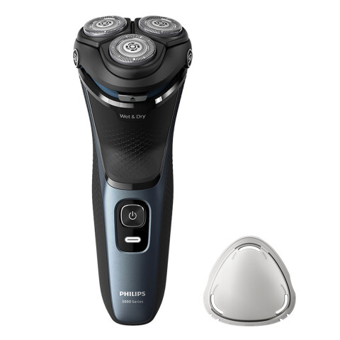 Afeitadora Philips Shaver 3000 Series S3144/00 Negra Y Celeste Afeitadora Philips Shaver 3000 Series S3144/00 Negra Y Celeste