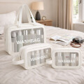 Estuche Neceser Washbag 3 Piezas Blanco