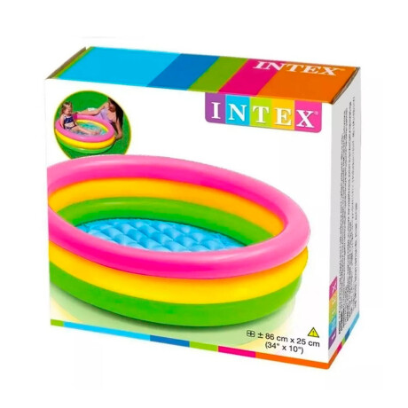 Piscina Intex Inflable 3 Aros 68 L Fondo Acolchonado Inx058924
