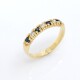 Anillo medio sin fin zafiros y brillantes con engarce 4 puntas Anillo medio sin fin zafiros y brillantes con engarce 4 puntas