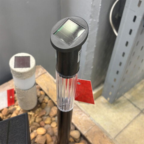 Kit 2 estacas solares LED luz cálida IP44 Ø50x70mm IX3046