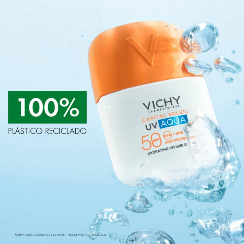 Protector Solar Vichy Capital Soleil hidratante Spf50 Invis Protector Solar Vichy Capital Soleil hidratante Spf50 Invis