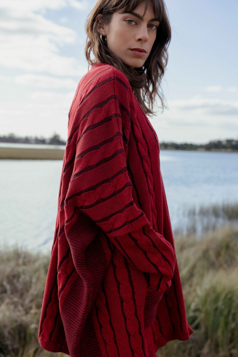 Sweater Oceano Rojo/Negro