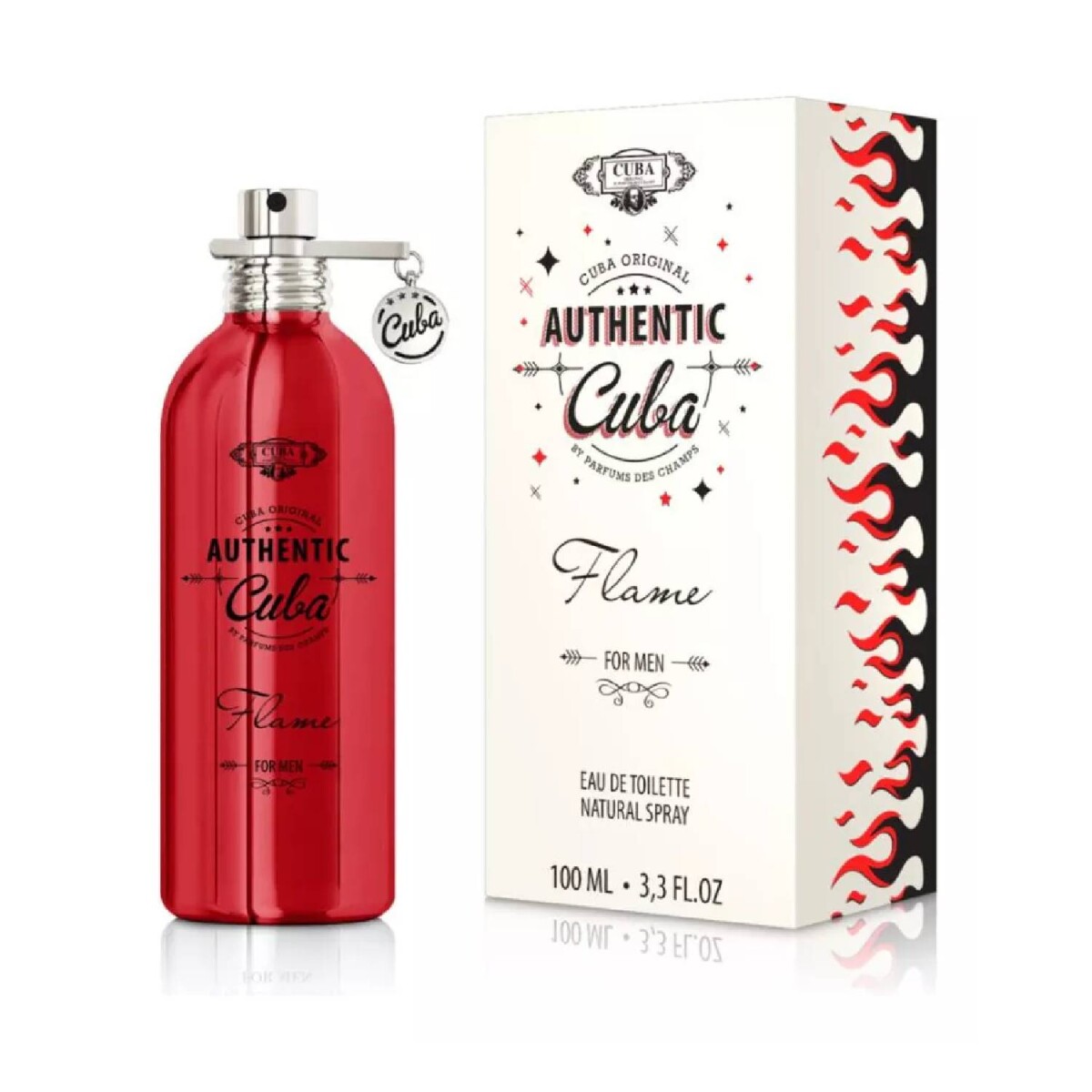 Perfume Cuba Authentic Flame EDT 100ml Para Hombre Aroma Especiado 