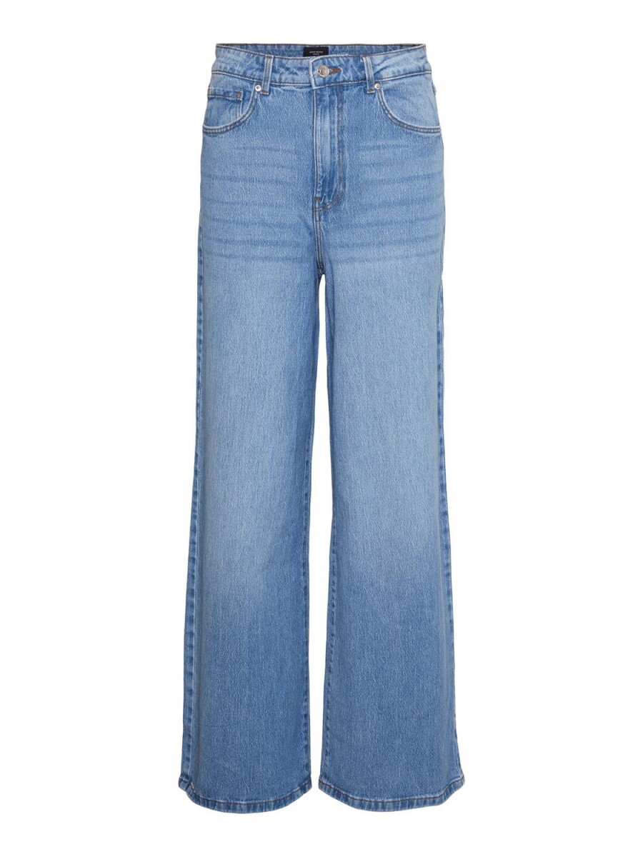 Jeans Kathy Tiro Extra Alto - Medium Blue Denim 