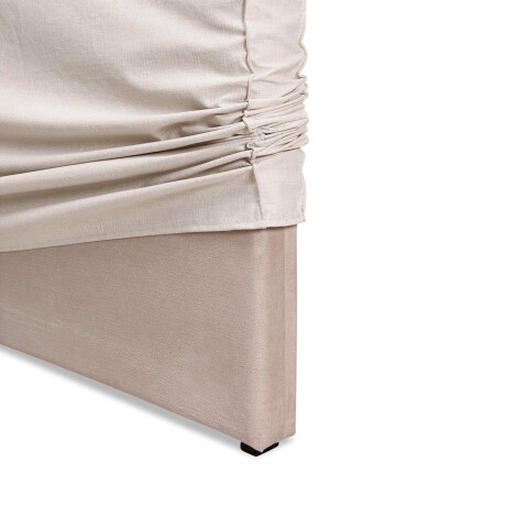 Respaldo Con Funda Queen Tela Natural Beige Maria Respaldo Con Funda Queen Tela Natural Beige Maria