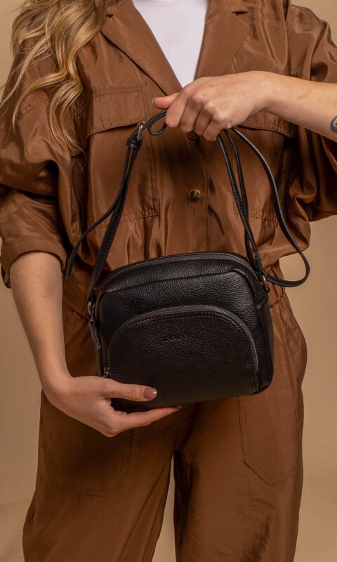 BANDOLERA MORRAL SANDALO NEGRO