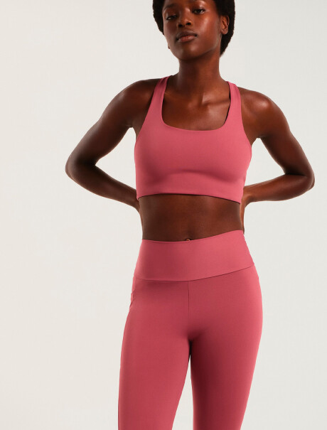 TOP DEPORTIVO HERO CON FIBRA LYCRA® ROSADO