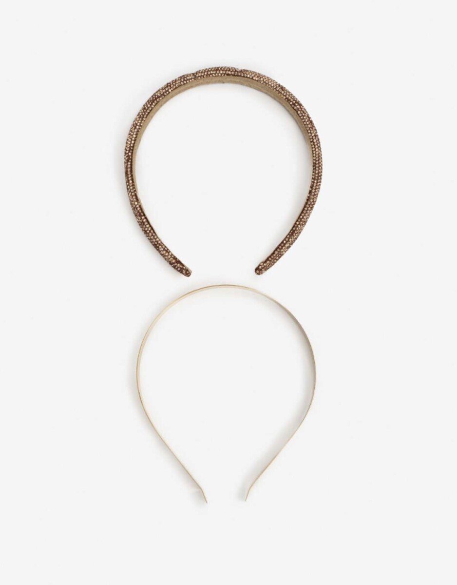 Set De Vinchas Rigidas - Combinacion Bicolor 