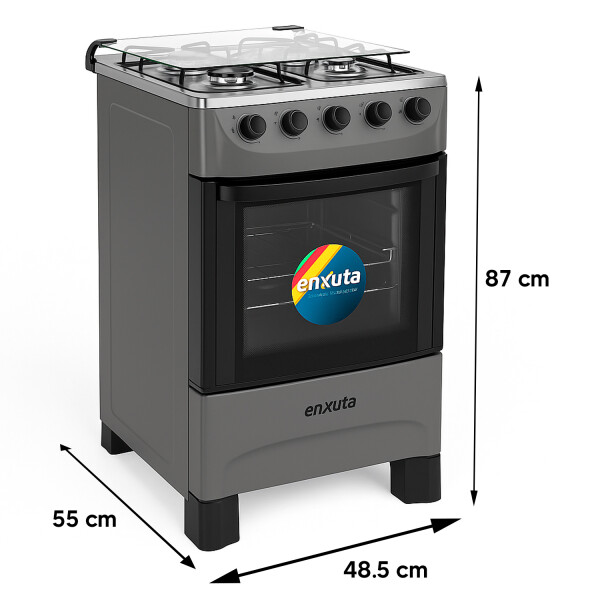 Cocina Multigas 4 Hornallas Enxuta Cenx27200ng GRIS