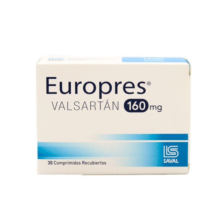 EUROPRES 160 MG CJ X 30 COMP. única