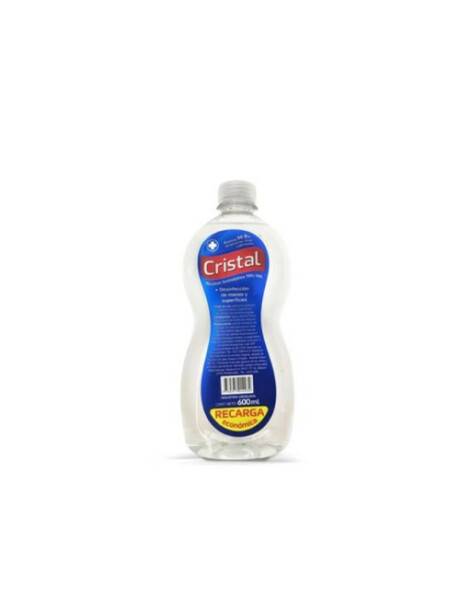 ALCOHOL ANTISEPTICO CRISTAL 600 ML (RECARGA) ALCOHOL ANTISEPTICO CRISTAL 600 ML (RECARGA)