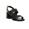 Sandalias Mujer Darkness Cuero Negro