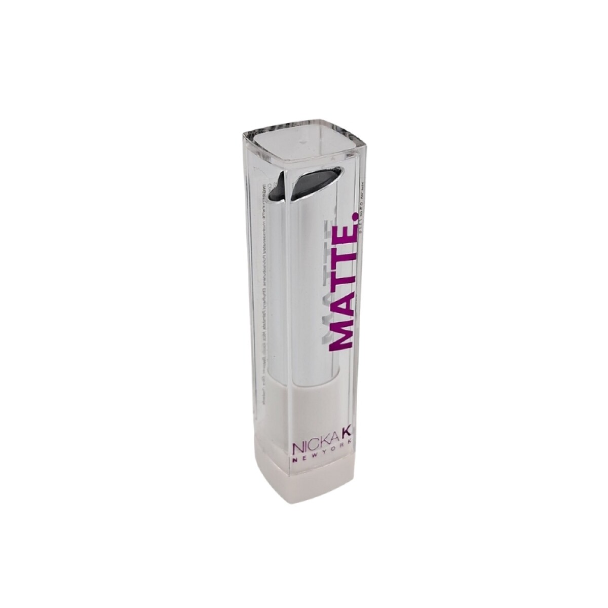 Labial mate en barra Nicka K - Tono 16- negro 