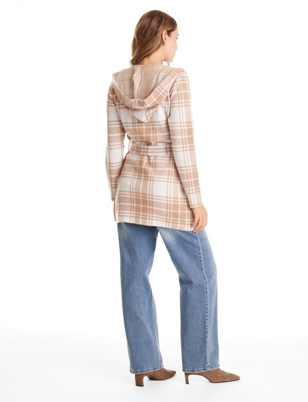 Cardigan Cuadrille BEIGE/MULTI