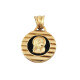 Medalla Religiosa Virgen Niña En Oro 18K Y Onix Medalla Religiosa Virgen Niña En Oro 18K Y Onix