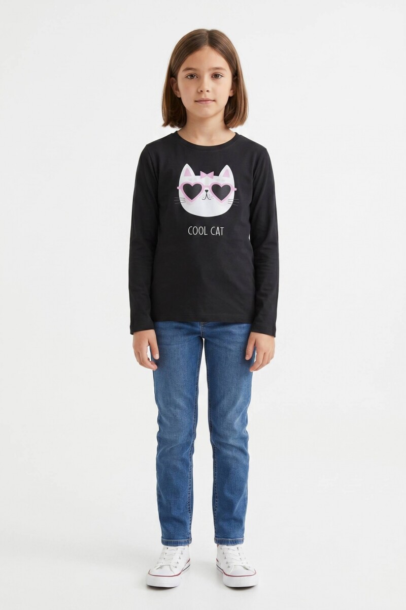Camiseta manga larga NEGRO