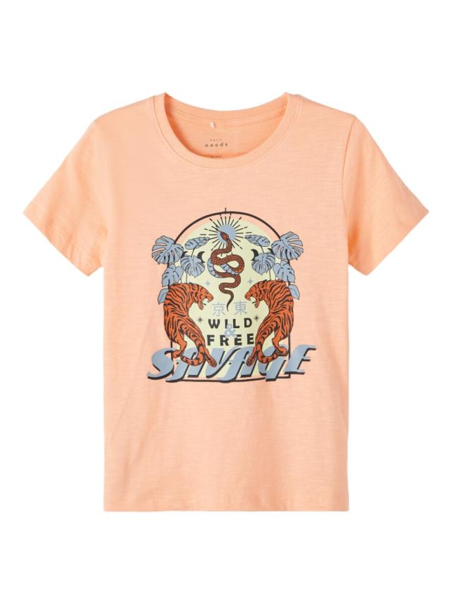 Camiseta Vokka - Peach Nectar 
