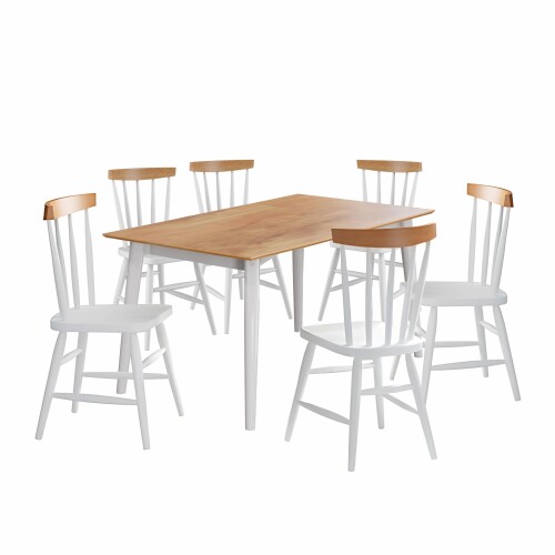 Juego de comedor 6 Sillas - Udine Blanco