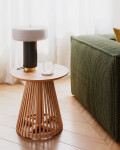 Mesa auxiliar Jeanette madera maciza de teca Ø 50 cm Mesa auxiliar Jeanette madera maciza de teca Ø 50 cm
