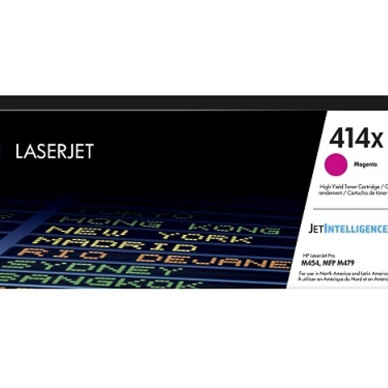 HP 414X - Alto rendimiento - magenta - original - LaserJet - cartucho de tóner (W2023X) - para Color LaserJet Enterprise M455, M HP 414X - Alto rendimiento - magenta - original - LaserJet - cartucho de tóner (W2023X) - para Color LaserJet Enterprise M455, M