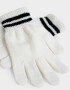 Guantes Varios Clasico Guantes Tejidos Varsity - Blanco Crudo