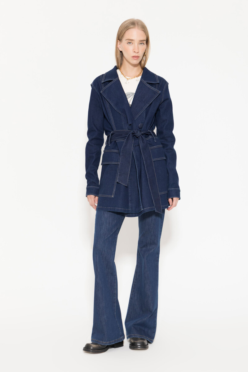 TRENCH NIKI Azul