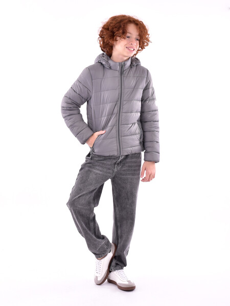 CAMPERA BENCO GRIS OSCURO
