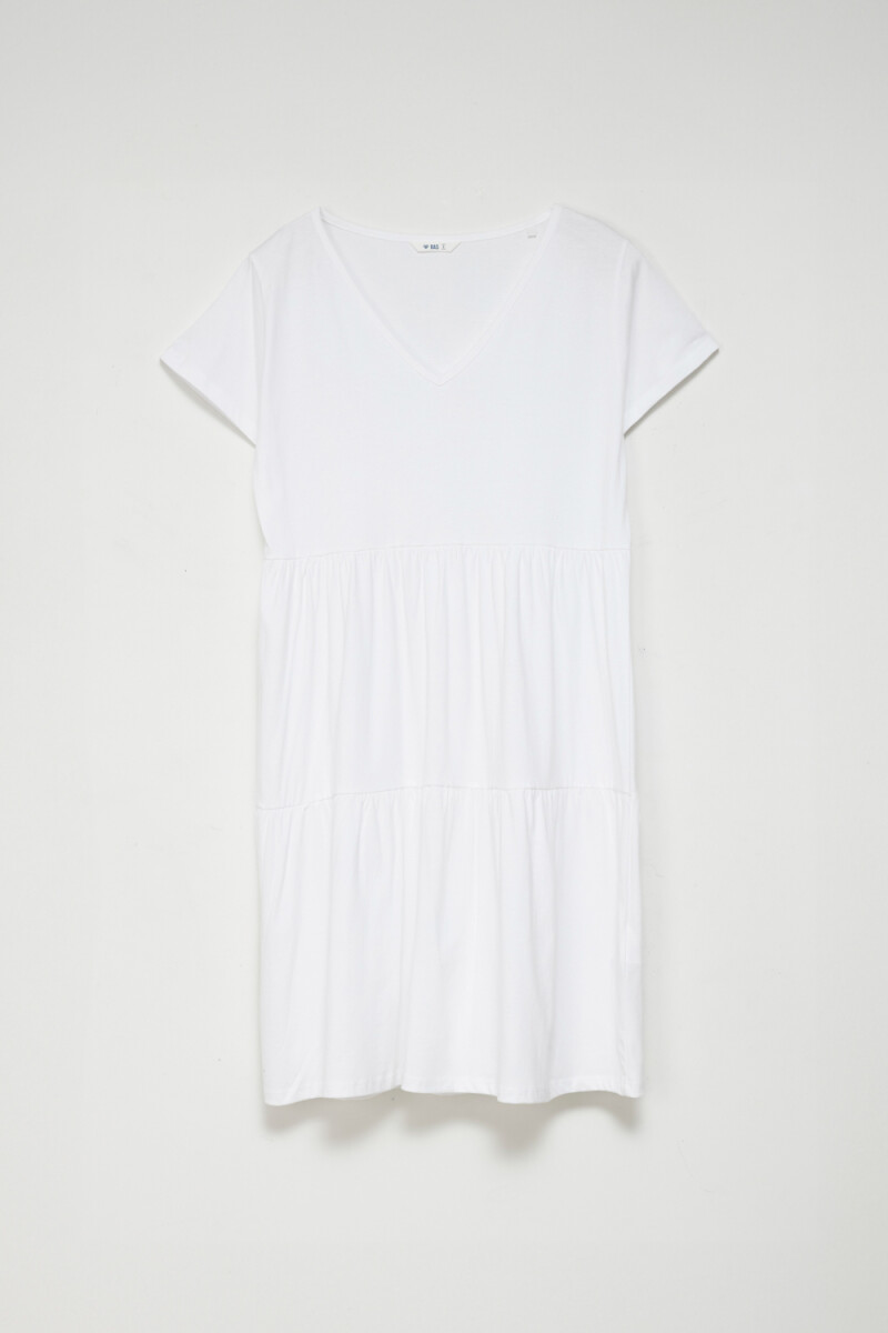 Vestido corto - Blanco 