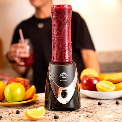 Licuadora Tokyo Nutri Pulse Pro Hoppie 600ml Vaso Vidrio 500ml Licuadora Tokyo Nutri Pulse Pro Hoppie 600ml Vaso Vidrio 500ml