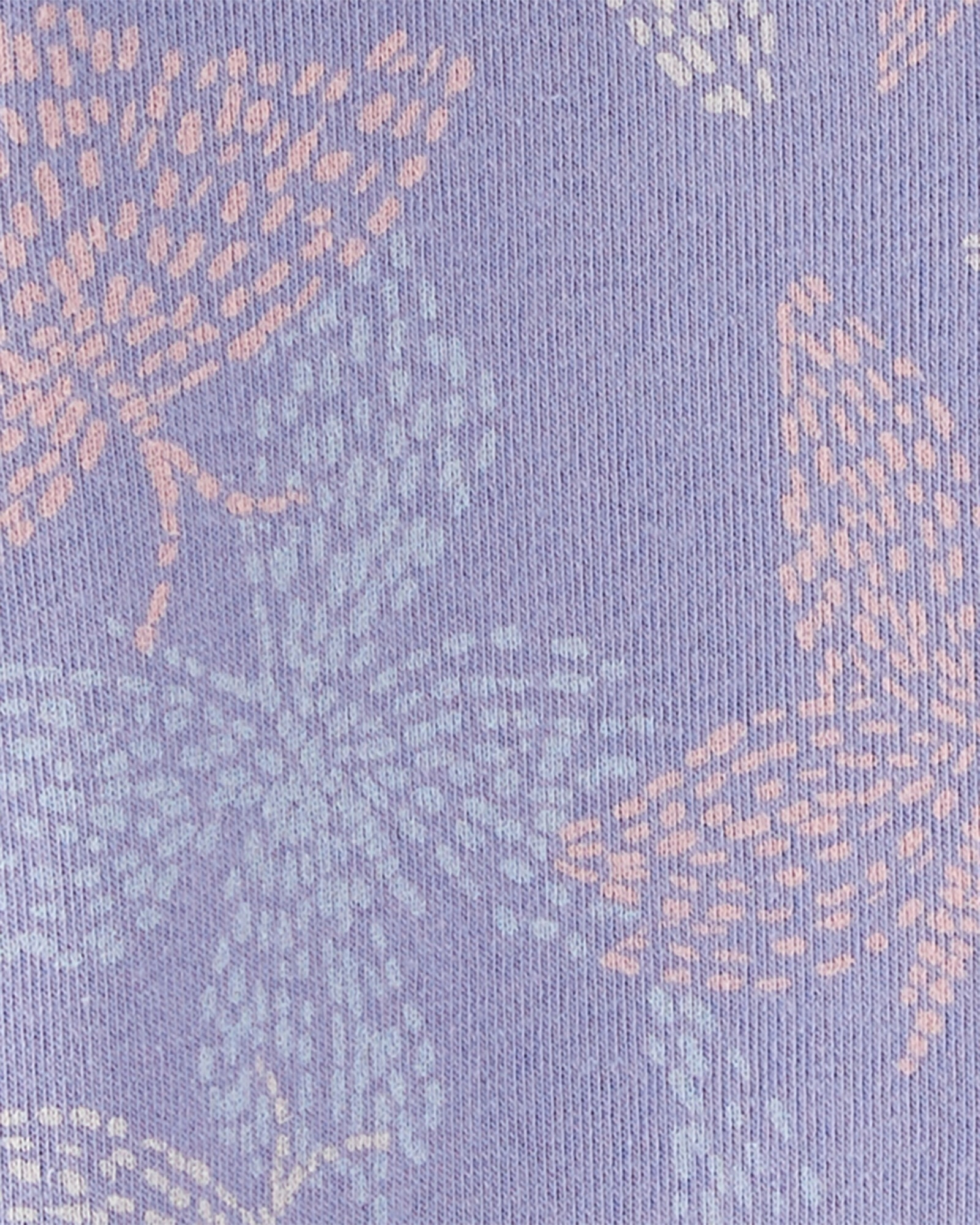 Campera de algodón con felpa, lila, diseño mariposas Sin color