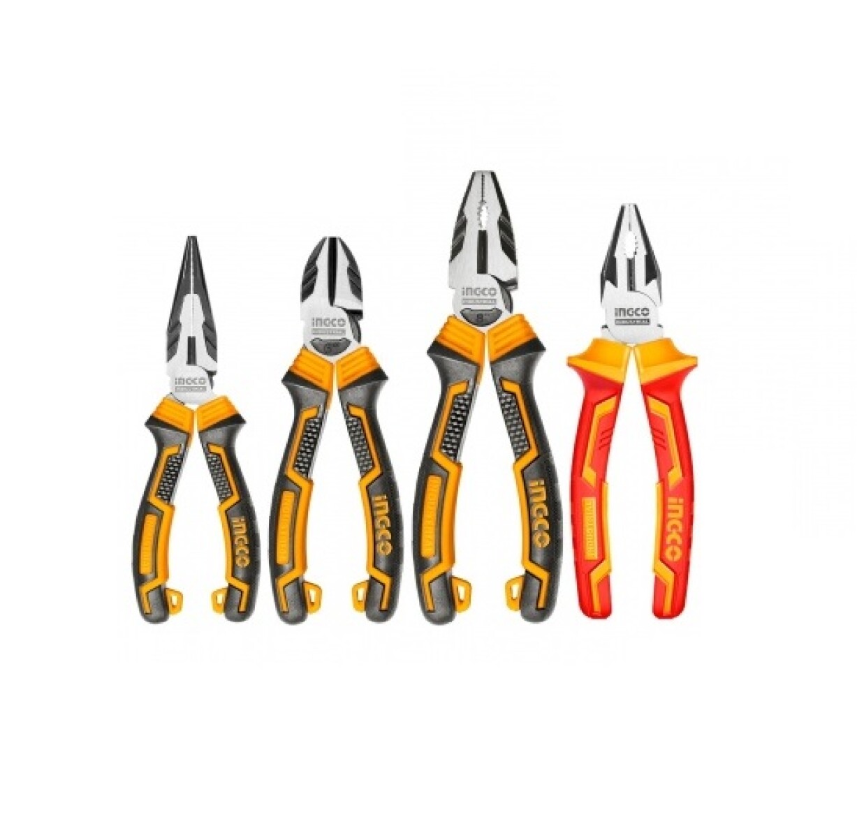 SET X 4 ALICATE HKPS28458 PINZA PUNTA INGCO 