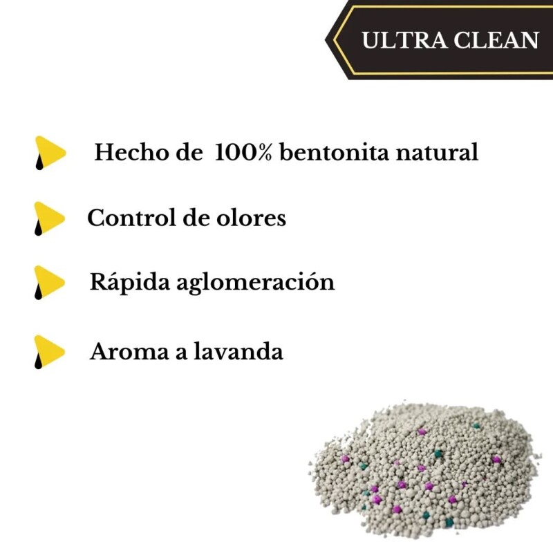 ARENA AGLOMERANTE ULTRA CLEAN LAVANDA 20 KG ARENA AGLOMERANTE ULTRA CLEAN LAVANDA 20 KG