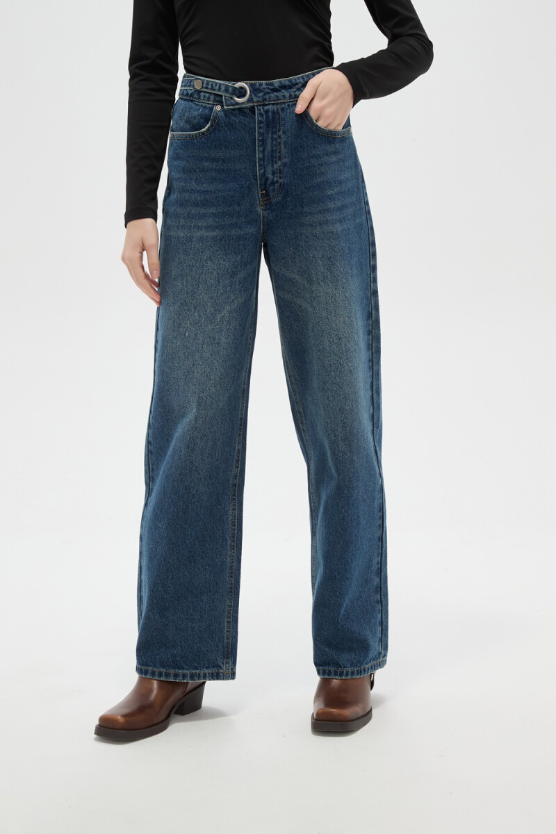 Pantalon Aelith - Azul Grisaceo 