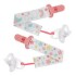 Set x2 clip para chupete BUBA estrella rosa
