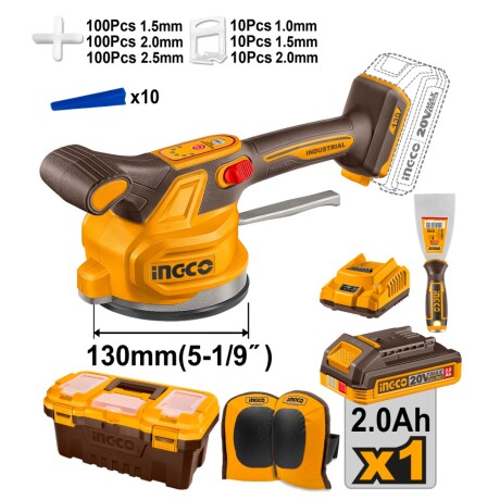 Ventosa Vibradora Ingco Ctvli20018 A Bateria 20V Ub 001