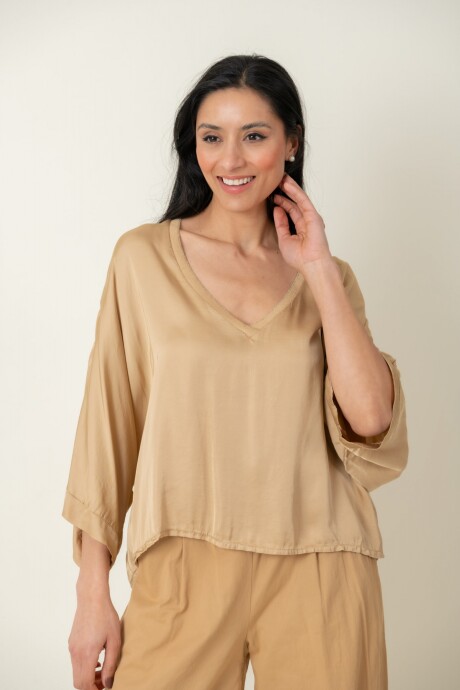 BLUSA CEDRON Camel