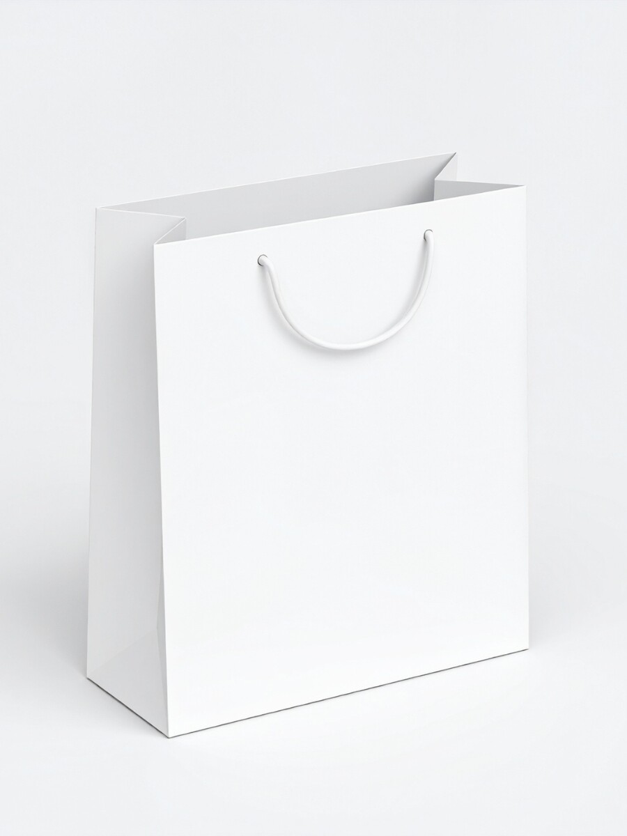 BOLSA CON ASA CORDON - blanco 