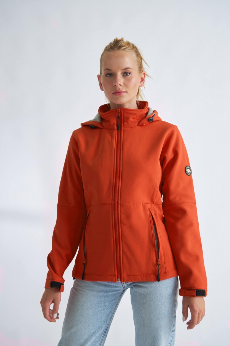 Campera Neopreno Dama - Naranja 