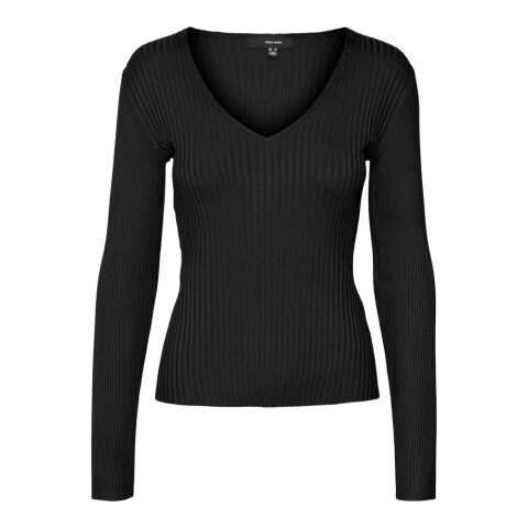 VMAUTUMN LS V-NECK PULLOVER ENT B-15 1 Black