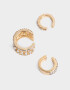 Bijou Cuff Con strass Set De Earcuff Con Strass - Dorado