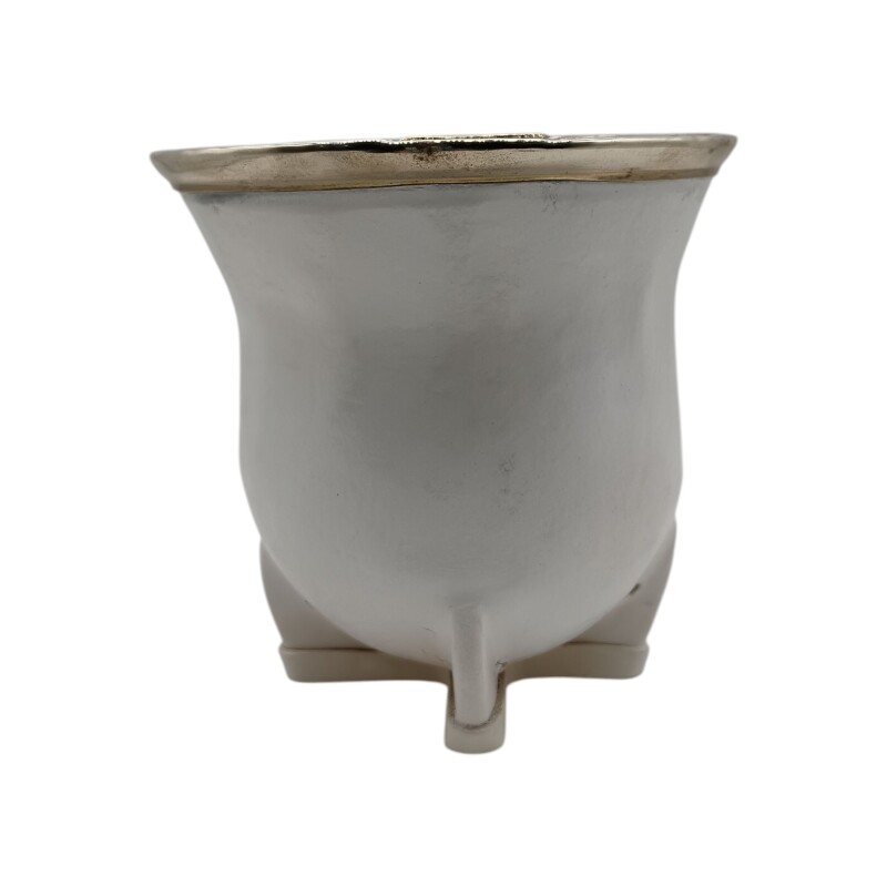 Mate camionero con apliques en bronce - ALPACA - 10 blancouniforme