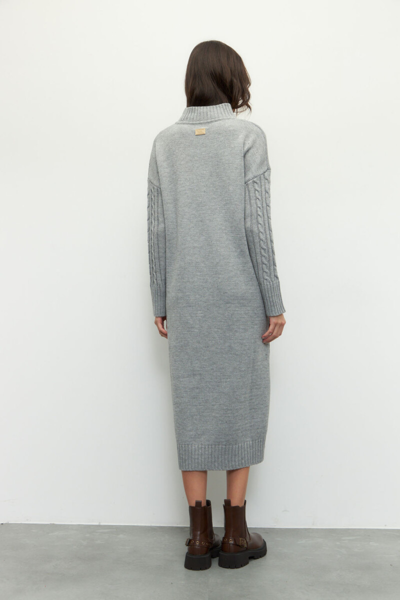 VESTIDO JEX Gris Melange