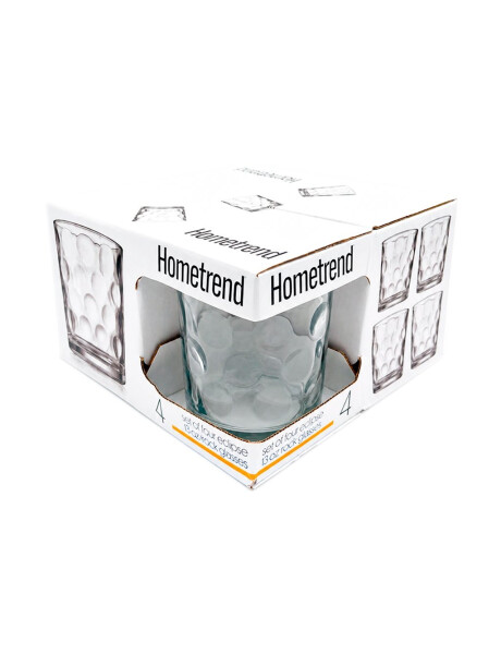 SET X4 VASO WHISKY 390ML CIRCULAR HOMETREND SET X4 VASO WHISKY 390ML CIRCULAR HOMETREND