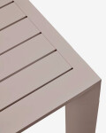 Mesa de exterior Culip de aluminio con acabado marrón 180 x 90 cm