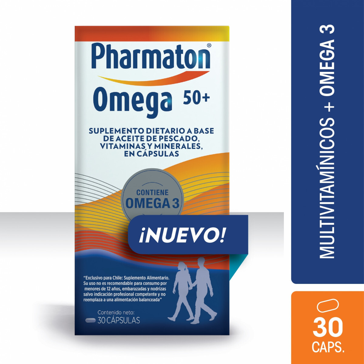 Pharmaton Omega 50+ x 30 Comprimidos – Suplemento para adultos mayores