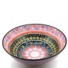 Bowl de cerámica pintado 30 cm Rosado