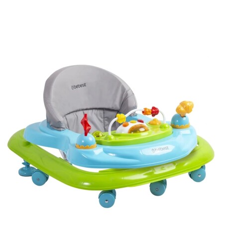 Andador ajustable Bebesit Speedy con juegos y móviles Verde